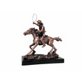 Cowboy and Horse Copper - 11" W x 12" H